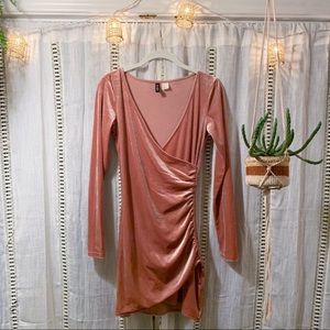 H&M Pink Velvet Dress